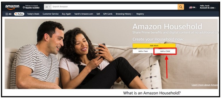Click On Add A Child Click On Add A Child