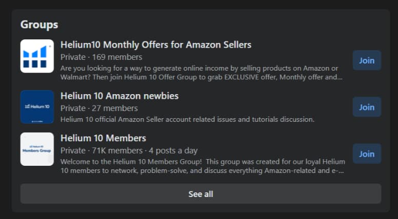 Software-Specific Groups