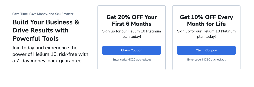 Choose A Helium 10 Coupon
