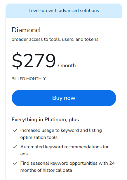 Helium 10 Diamond Plan Helium 10 Diamond Plan