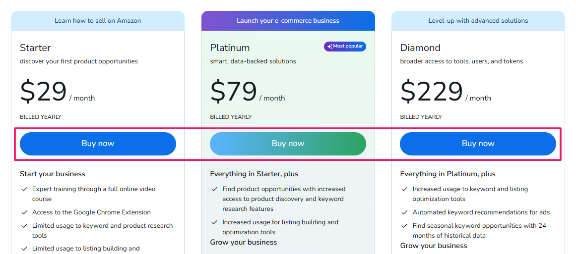 Select The Helium 10 Plans Select The Helium 10 Plans