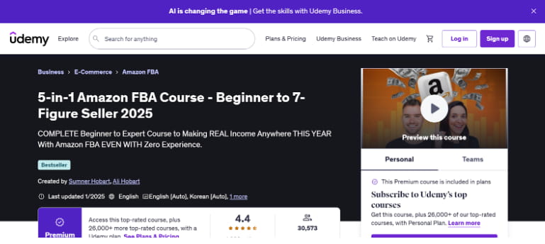 5-in-1 Amazon FBA Course