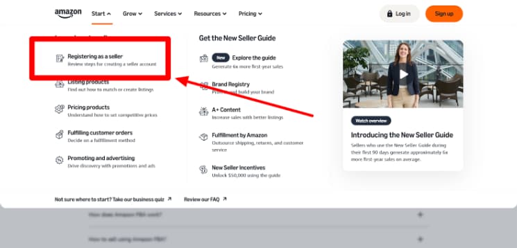 Create an Amazon Seller Account