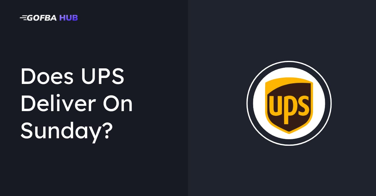 Does UPS Deliver On Sunday