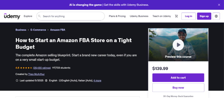 How to start an Amazon FBA store on a tight budget