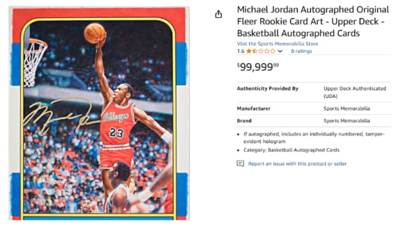 Michael Jordan Rookie Card Signed Michael Jordan Rookie Card Signed