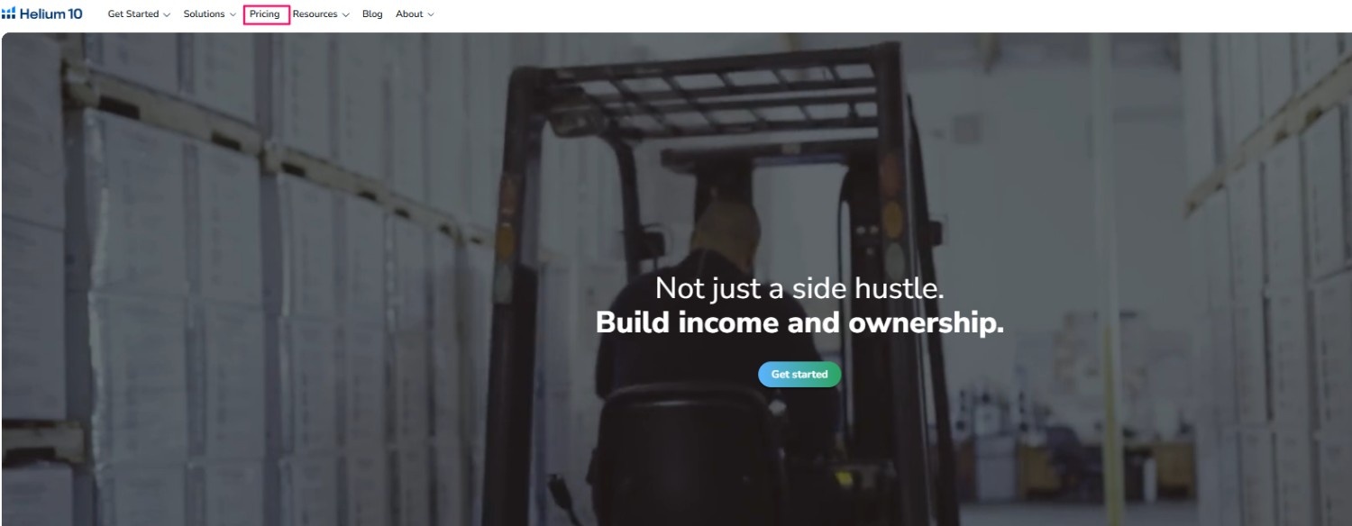 Visit the Helium 10 website