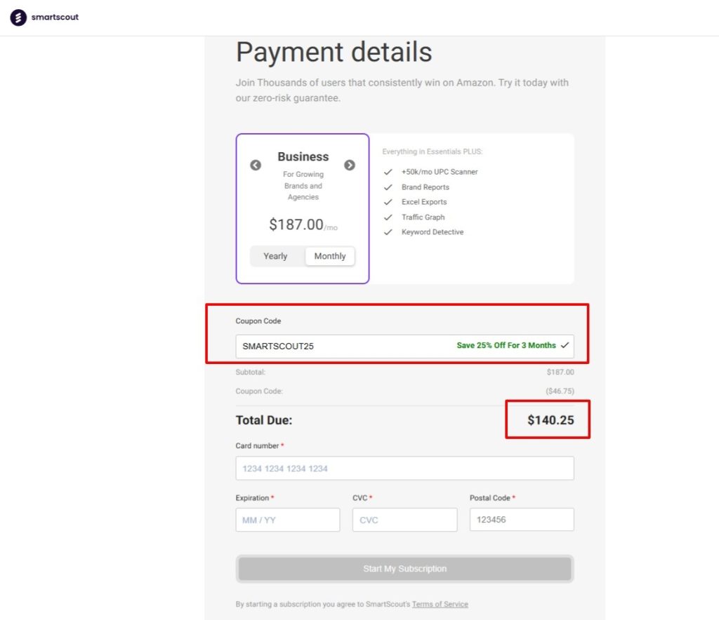 Discounted Price is Applied on SmartScout Coupon Discounted Price is Applied on SmartScout Coupon