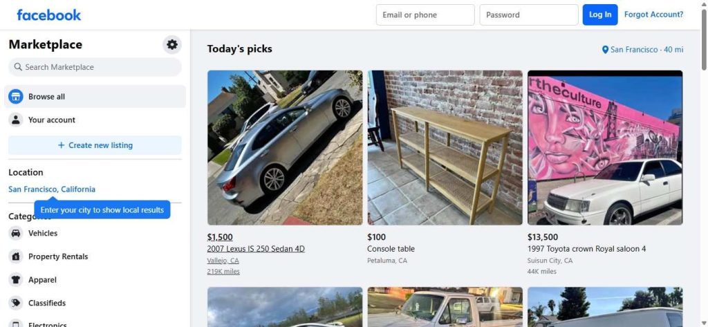 Facebook Marketplace 