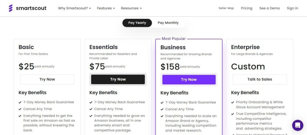 SmartScout Pricing Plans Overview SmartScout Pricing Plans Overview