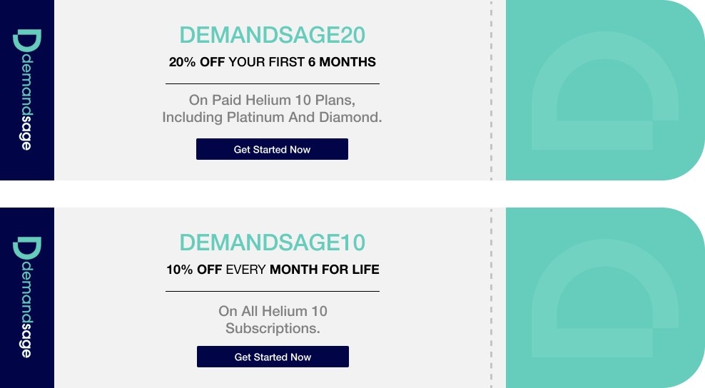 DemandSage Launches Helium 10 Coupons For Amazon and Walmart Sellers