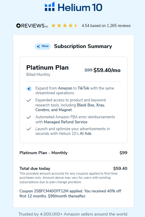 Helium 10 Black Friday Offer Helium 10 Black Friday Offer